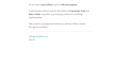 Desktop Screenshot of jackcallister.com